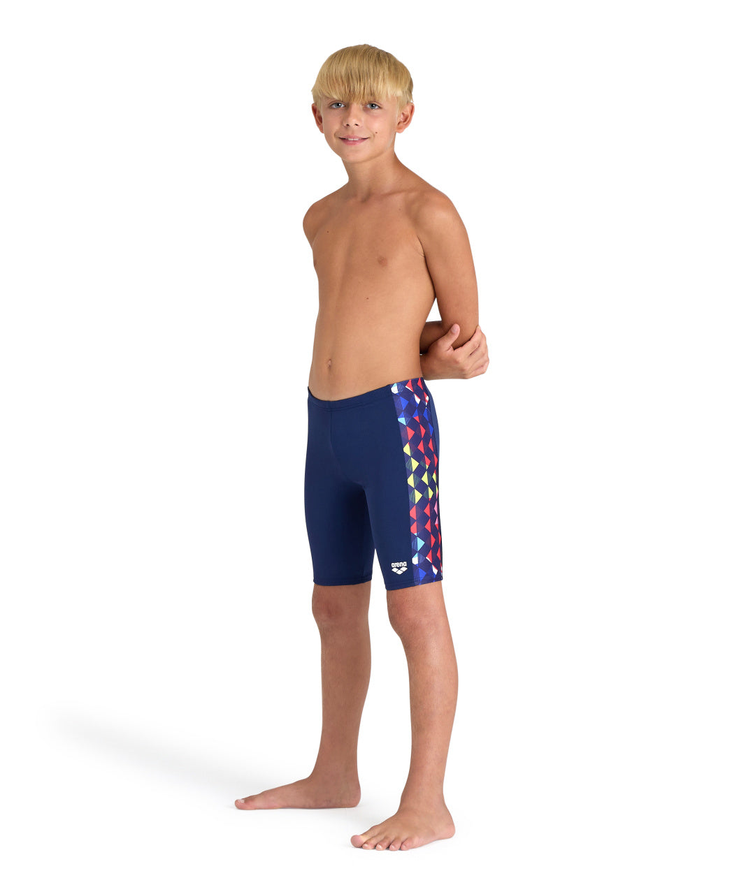 Costum Baie Băieți B Carnival Swim Jammer (navy-navy multi)