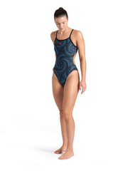 Costum baie Femei Arena Fireflow Swimsuit Challenge