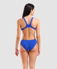 Costum înot femei Arena One Graphic Swimsuit (Neon-Blue)