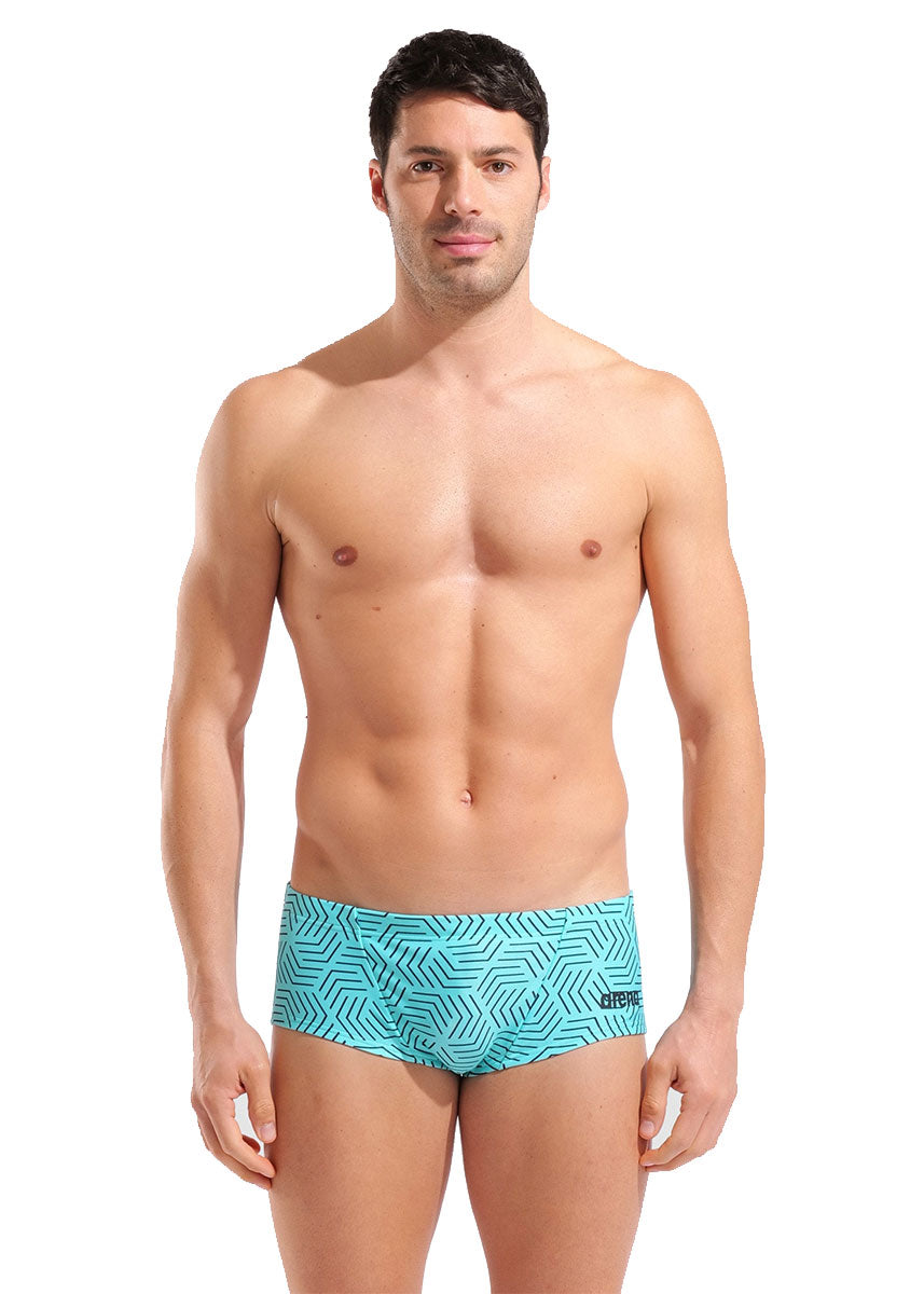 Slip bărbați Arena Swim Low Waist Short Allover (Water Maze)
