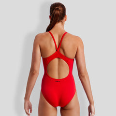 Costum înot Femei Funkita Diamond Back One Piece - Still Red