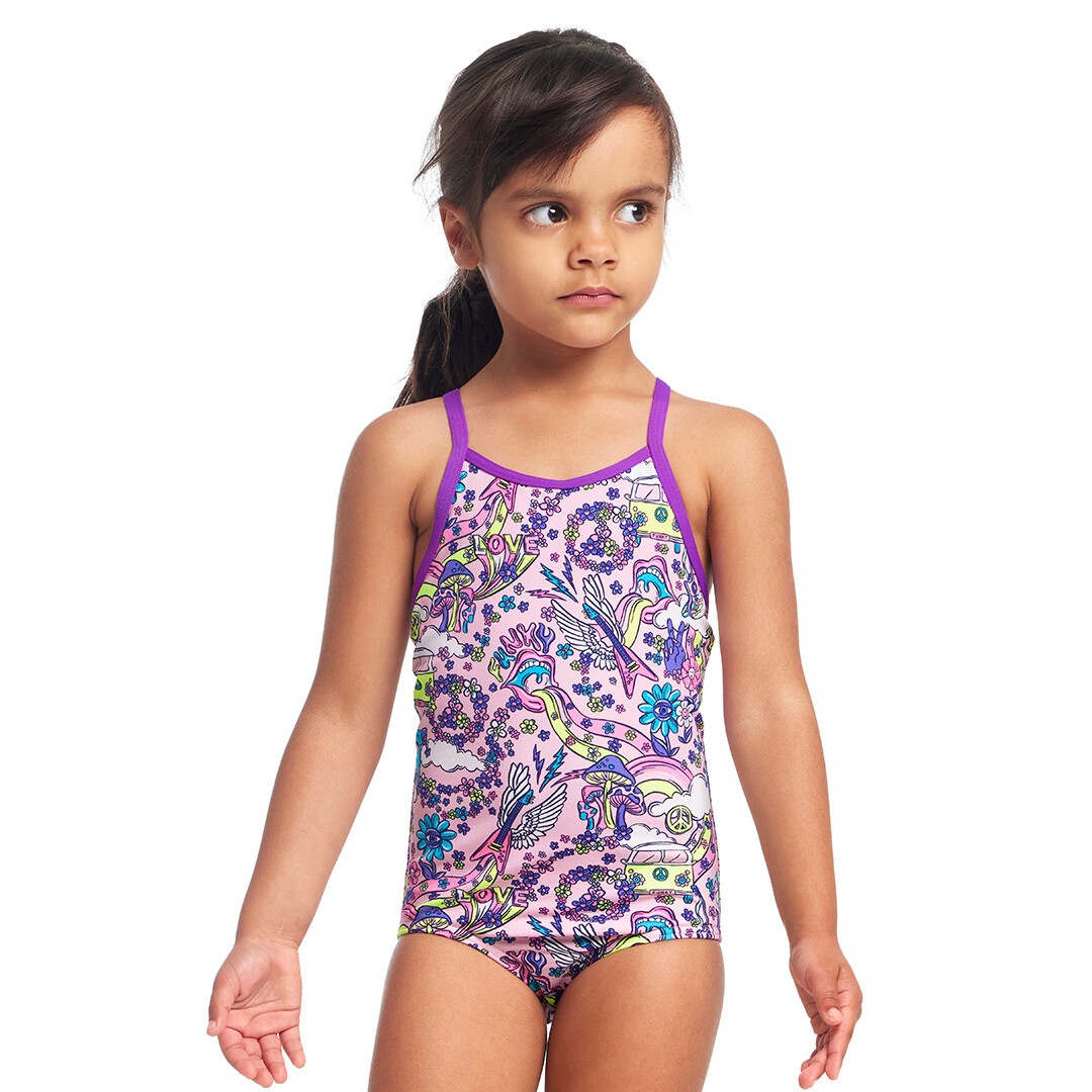 Costum înot Fete Funkita Printed One Piece - Donkey Doll