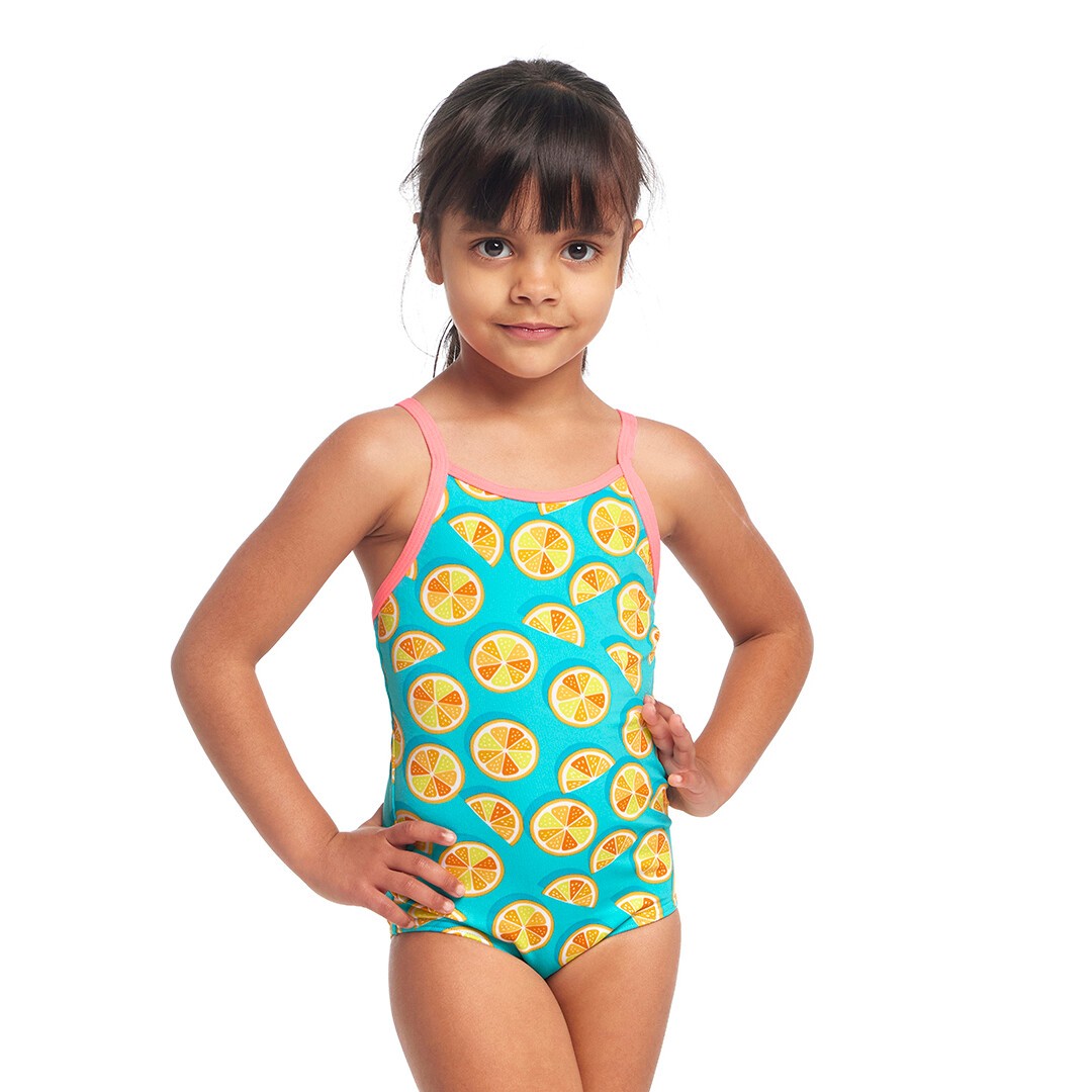 Costum înot Fete Funkita Printed One Piece - Lime Splice