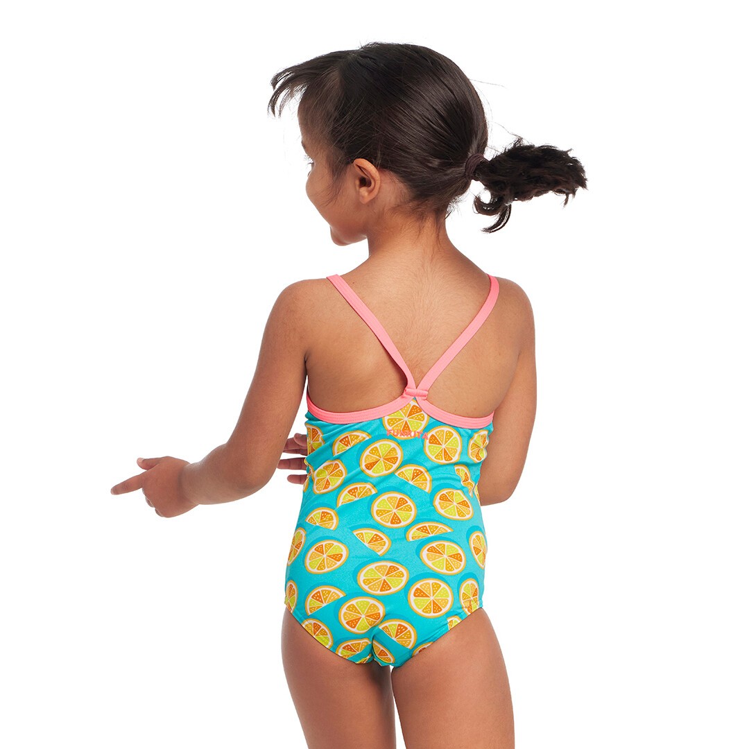 Costum înot Fete Funkita Printed One Piece - Lime Splice
