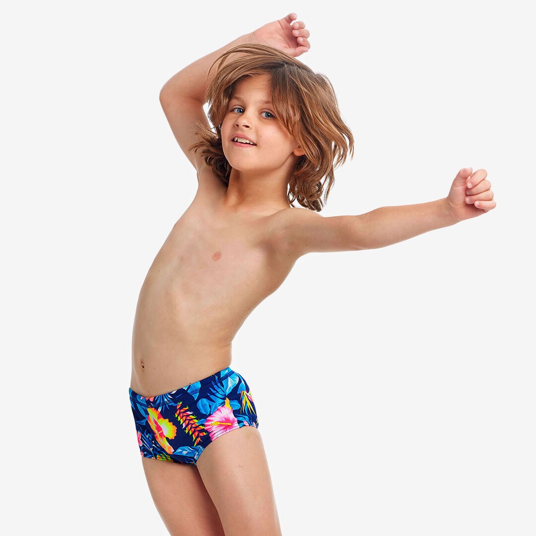 Slip copii Toddler Printed Funky Trunks - In Bloom