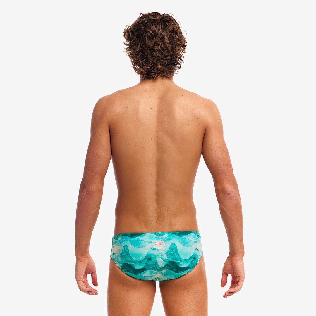 Slip adult Funky Trunks Classic Briefs - Teal Wave