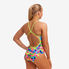 Costum înot Femei Funkita Single Strap One Piece - Curly Wurly