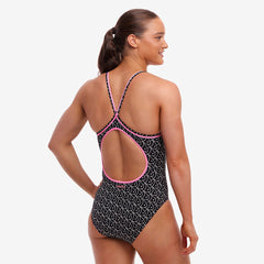 Costum menstrual înot Femei Funkita Diamond Secure One Piece - Summer Fish