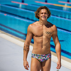 Slip adult Funky Trunks Seamed Swim Briefs - Scissor Kick