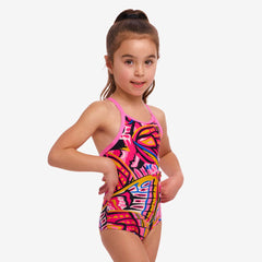 Costum înot Fete Funkita Printed One Piece - Lover Flies