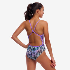 Costum înot Fete Funkita Single Strap One Piece - Fly Dye