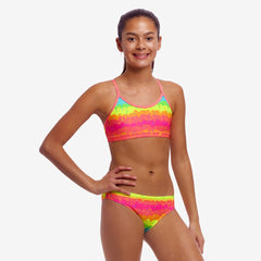 Costum înot Fete Funkita Racerback Two Piece - Melting Mayhem