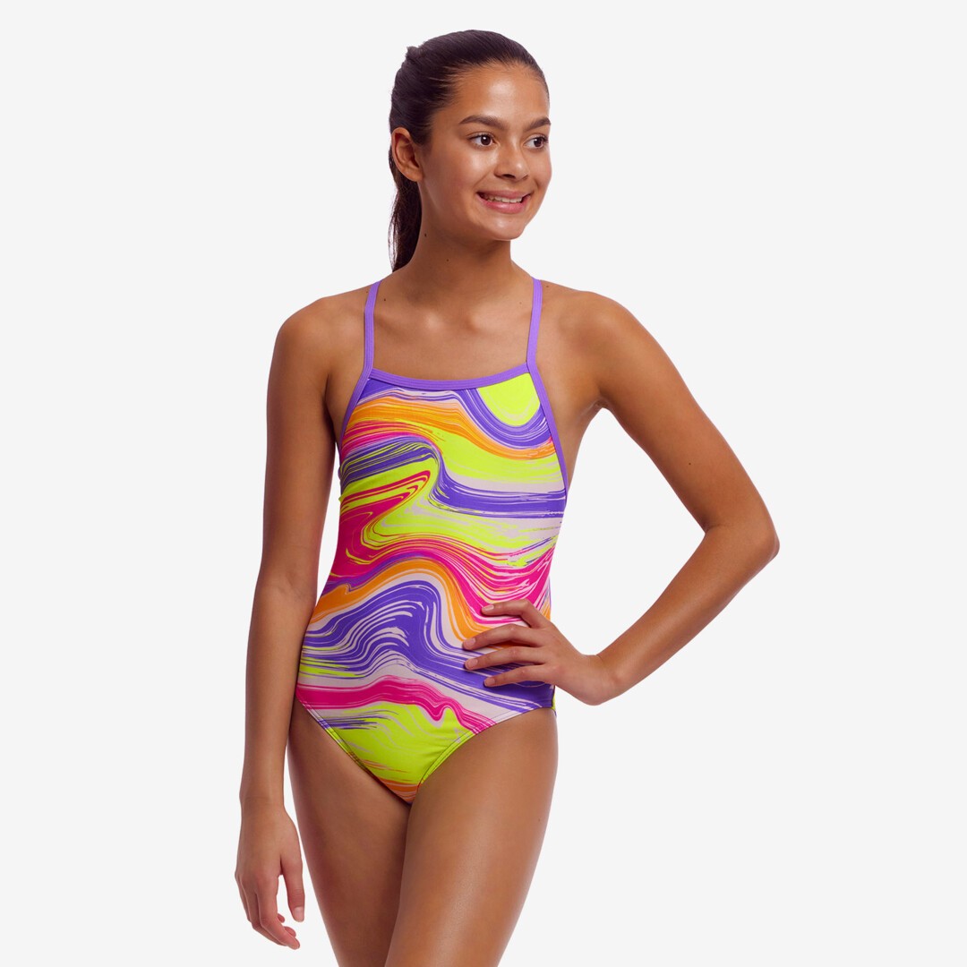 Costum înot Fete Funkita Tie Me Tight One Piece - Colour Contour