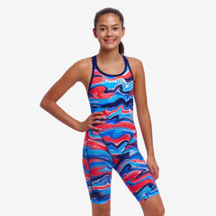 Costum înot fete Funkita Fast Legs - Wave Craze