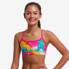 Bustieră înot fete Funkita Swim Crop Top - Cloudy Colours