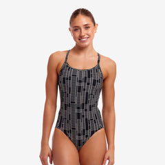 Costum menstrual înot Femei Funkita Diamond Secure One Piece - Up The Ladder