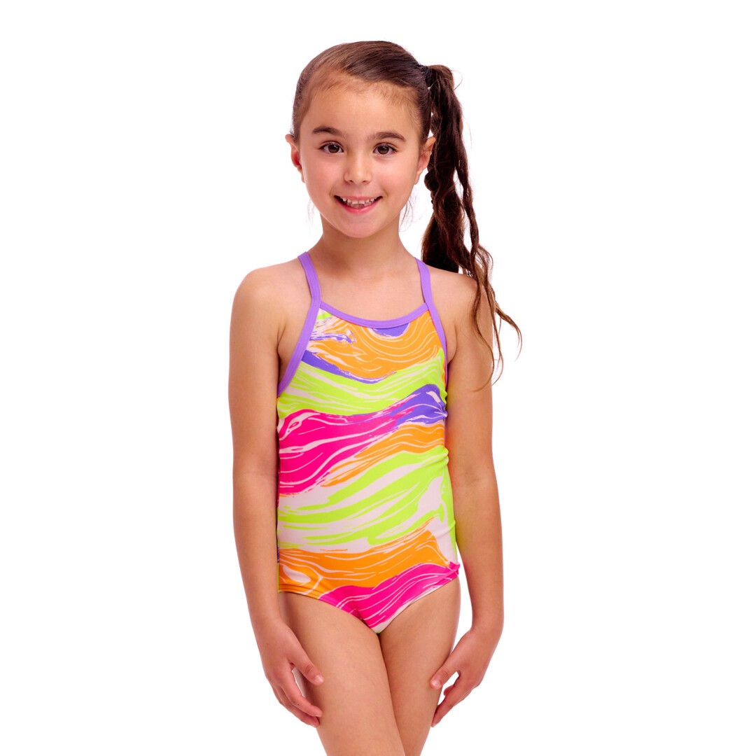 Costum înot Fete Funkita Printed One Piece - Colour Contour