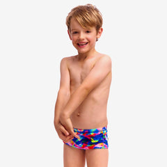 Slip copii Toddler Printed Funky Trunks - Wet Wave