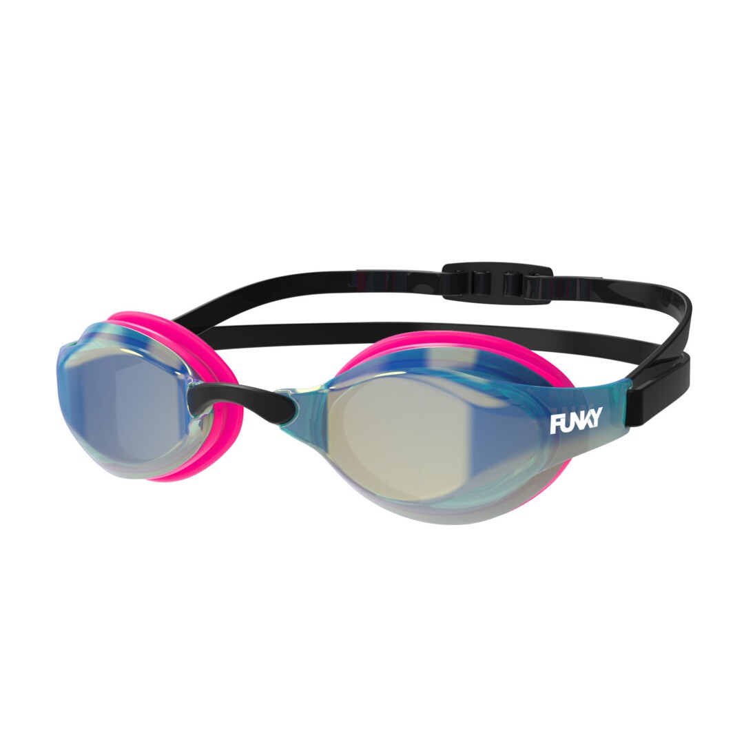 Ochelari înot Funky XT Machine Goggles - Pink Shadow Mirrored