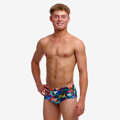 Slip băieți Funky Trunks Sidewinder - Palm Prism