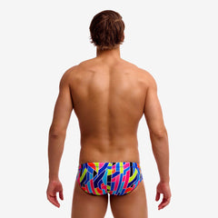 Slip adult Funky Trunks Classic Briefs - Fault Lines
