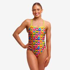 Costum înot Femei Funkita Single Strap One Piece - Pinky Piney