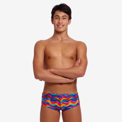 Slip băieți Funky Trunks Sidewinder - Plastic Fantastic