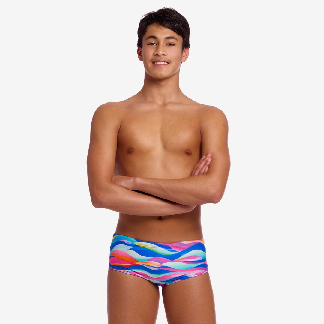 Slip băieți Funky Trunks Sidewinder - Royal Wave