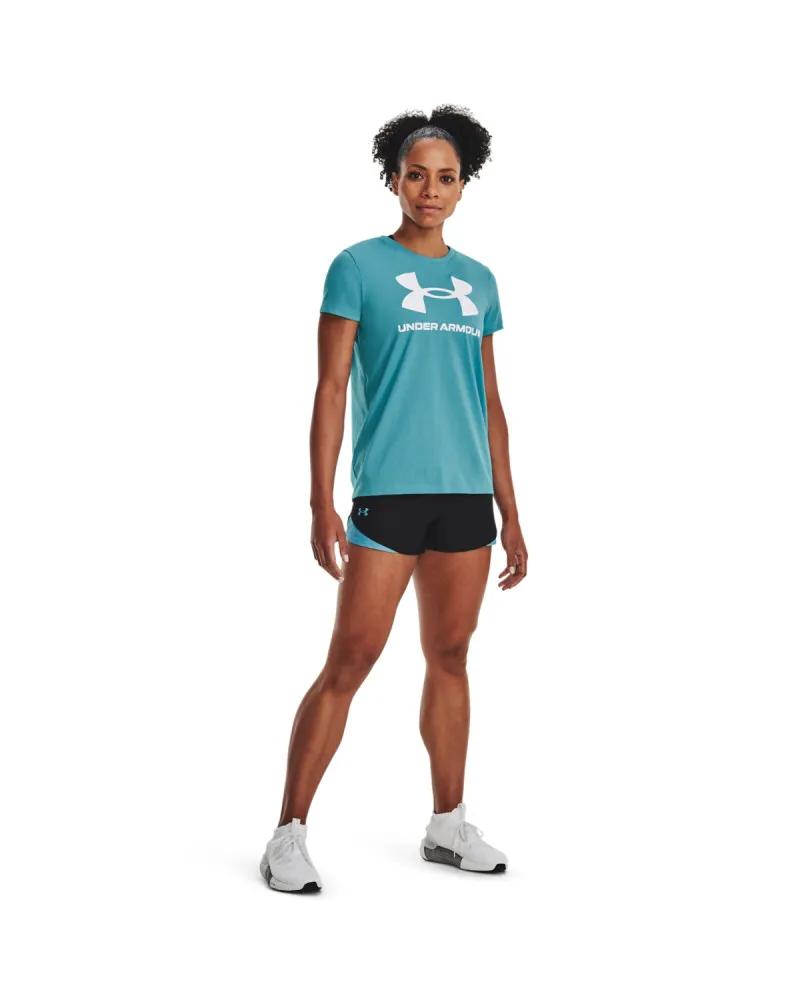 Tricou Femei SPORTSTYLE LOGO SS Under Armour (turcoaz)
