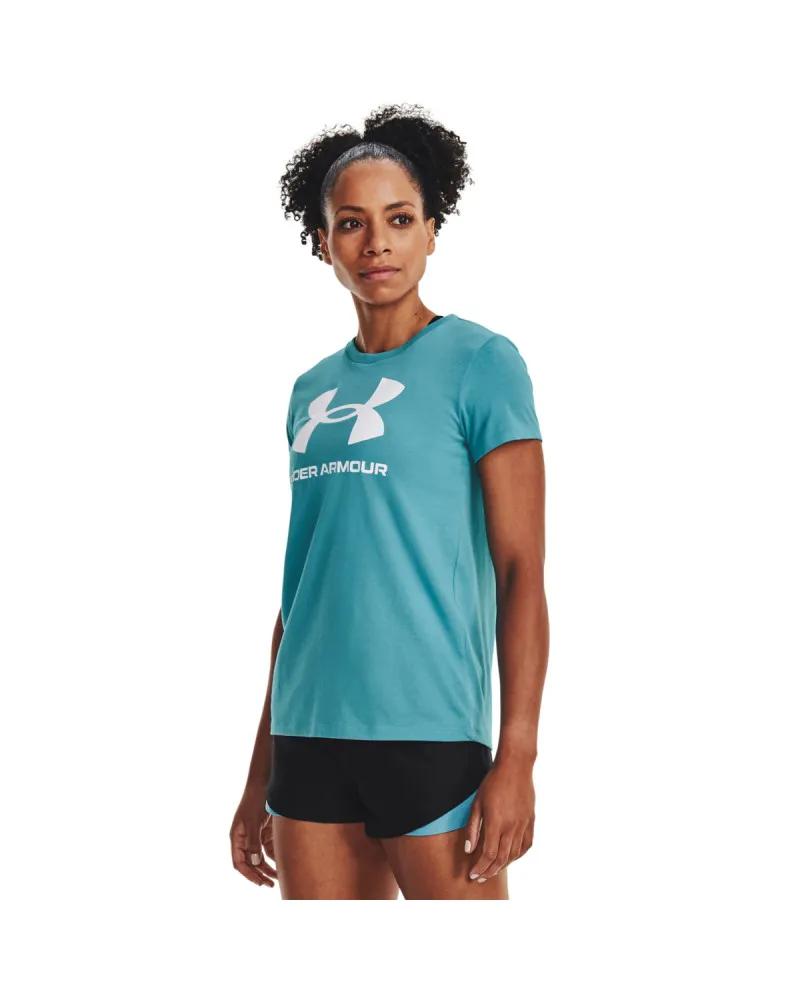 Tricou Femei SPORTSTYLE LOGO SS Under Armour (turcoaz)