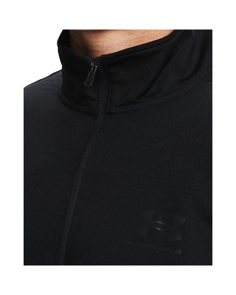Jacheta Barbati PIQUE TRACK JACKET Under Armour (negru)