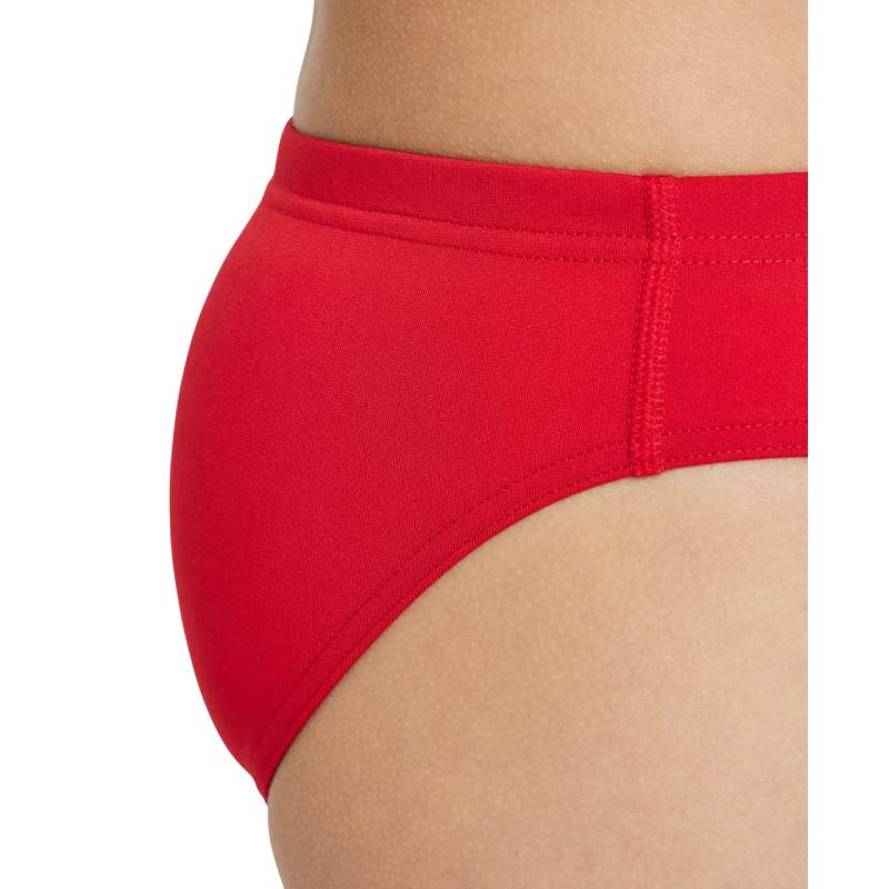 Slip Arena băieți Solid Jr. Brief (red-white)