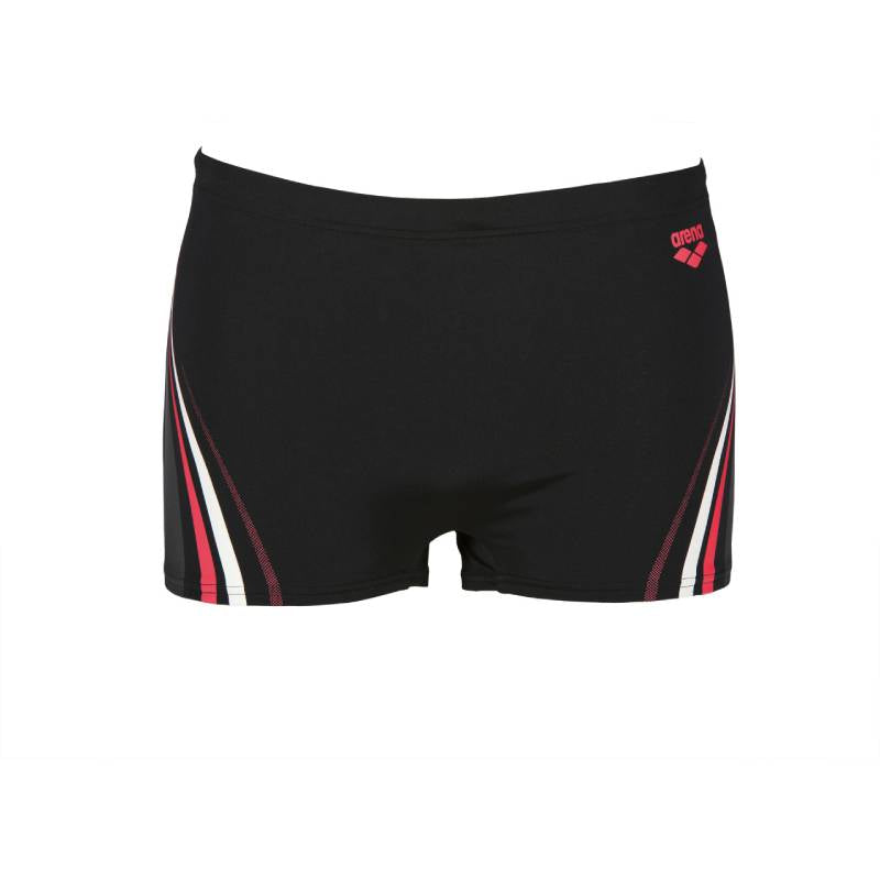 Boxeri Arena Barbati M One Serigraphy Short - Black Fluo Red