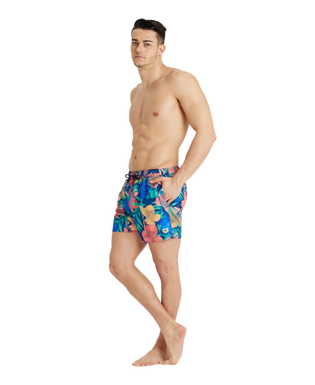 Short de baie pentru bărbați Arena Beach Allover (multicolor)
