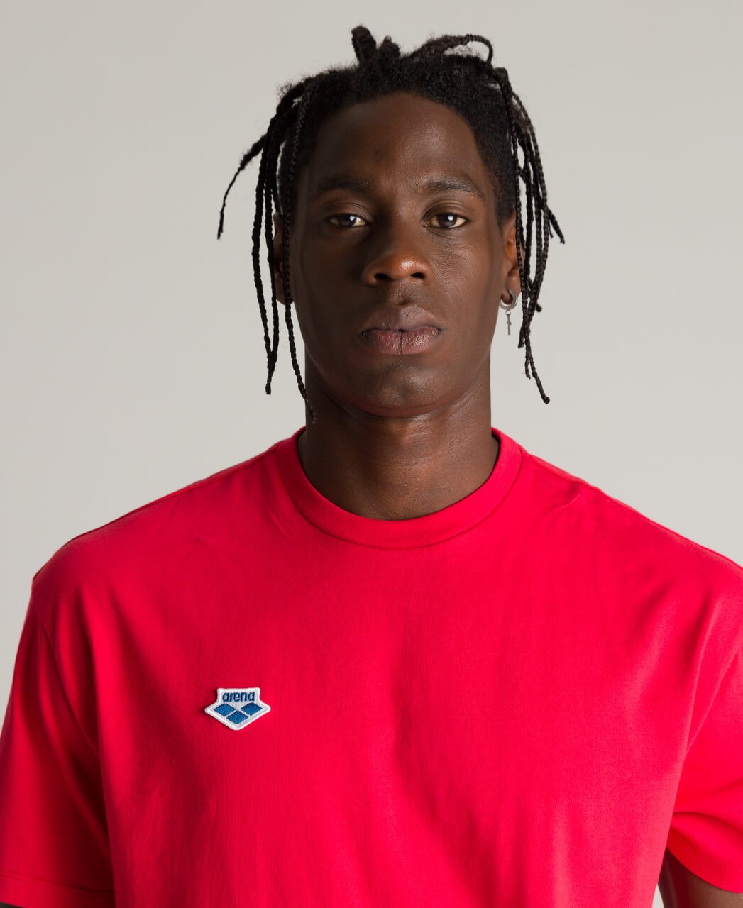 Tricou Bumbac Bărbați arena Uni T-Shirt (rosu)