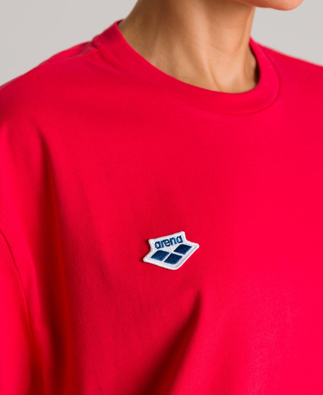 Tricou Bumbac Bărbați arena Uni T-Shirt (rosu)