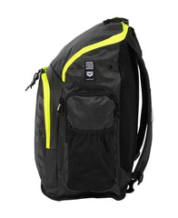 Rucsac Arena Spiky III 45l (negru/fermoar verde-neon)