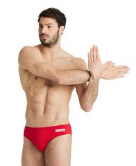 Slip Arena Solid Brief (red-white)