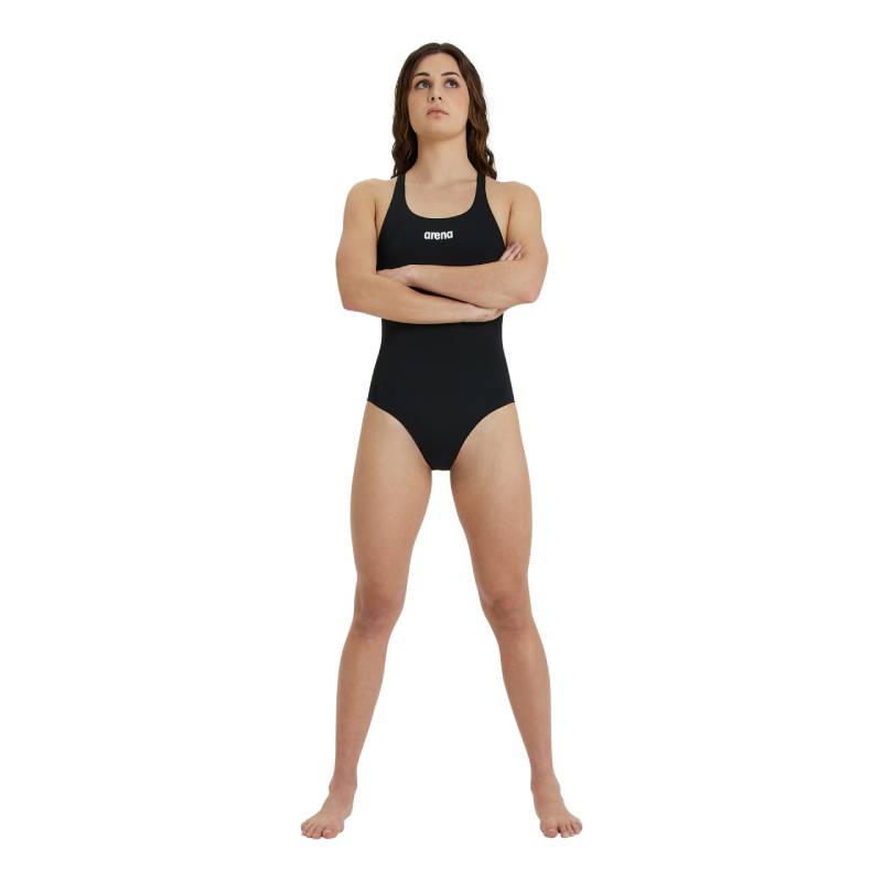 Costum înot femei Arena Solid Swim Pro (negru)