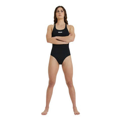 Costum înot femei Arena Solid Swim Pro (negru)