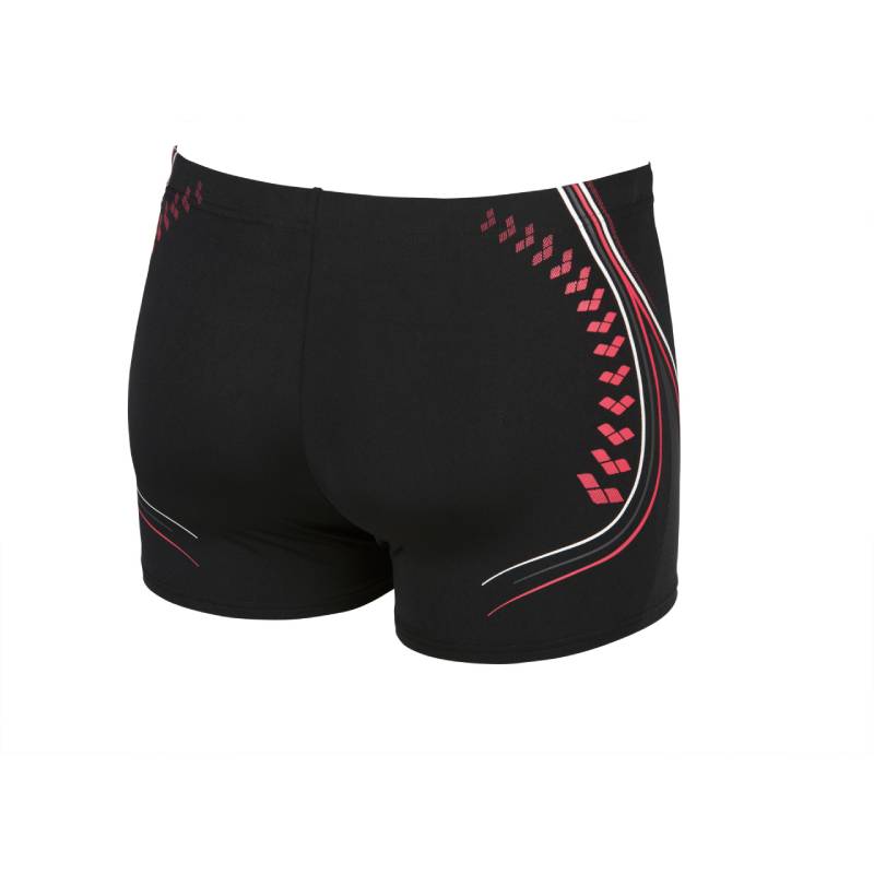 Boxeri Arena Barbati M One Serigraphy Short - Black Fluo Red