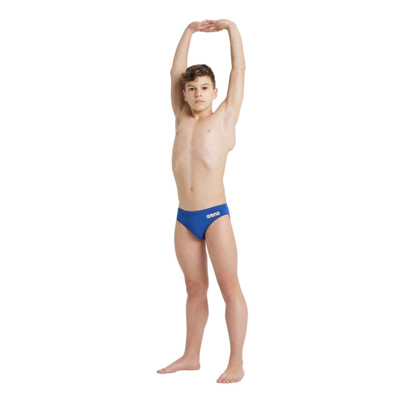 Slipi băieți Arena Solid Brief (royal-white)