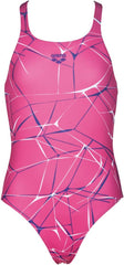 Costum înot fete Arena New V Back One Piece (Aphrodite-Mirtilla)