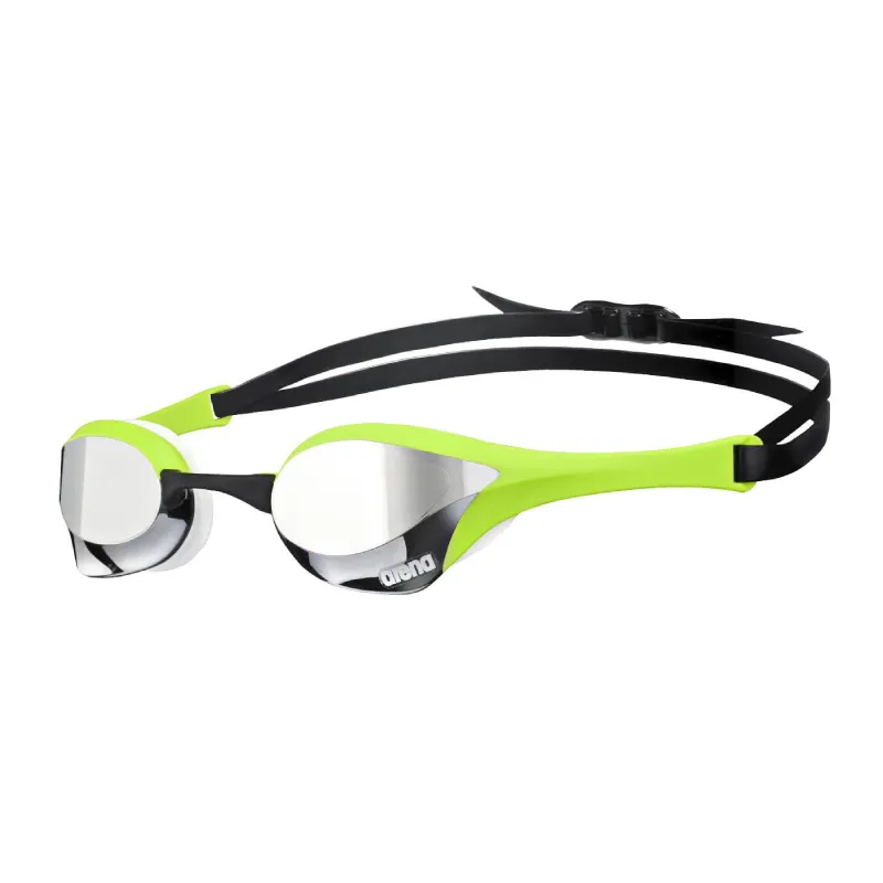 Ochelari înot Arena Cobra Ultra Mirror (argintiu-verde-alb)