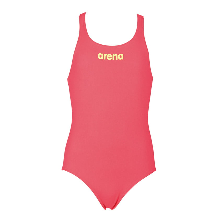 Costum înot Arena Solid Swim Pro Jr. (roz-fosforescent)