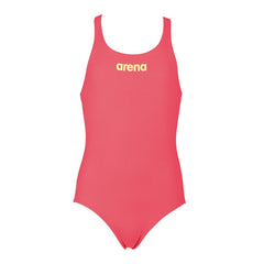 Costum înot Arena Solid Swim Pro Jr. (roz-fosforescent)