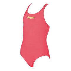 Costum înot Arena Solid Swim Pro Jr. (roz-fosforescent)