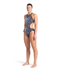 Costum de baie Femei Arena One Paints Swimsuit Tech Back
