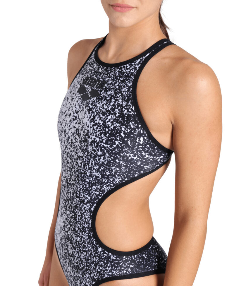 Costum de baie Femei Arena One Paints Swimsuit Tech Back