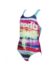 Costum înot fete Arena Jr. Swim Pro Rainbow Colors